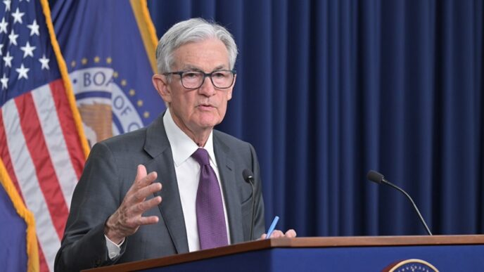 Jerome Powell, presidente de la Fed