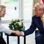 Ursula Von der Leyen y Donald Trump