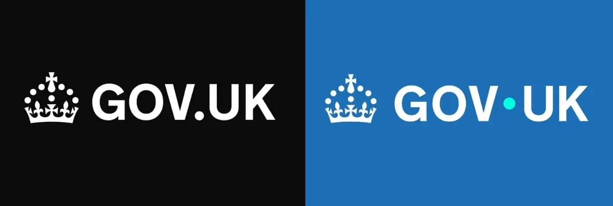 Logo antiguo y rebranding recientemente aprobado :: Gov UK.