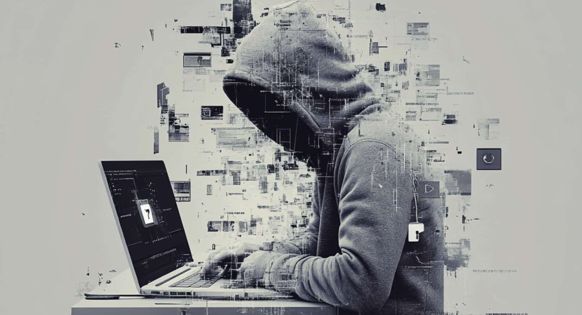 Hacker alterando código :: Midjourney