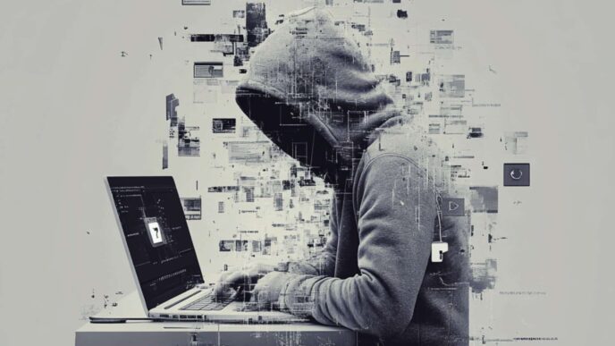 Hacker alterando código :: Midjourney