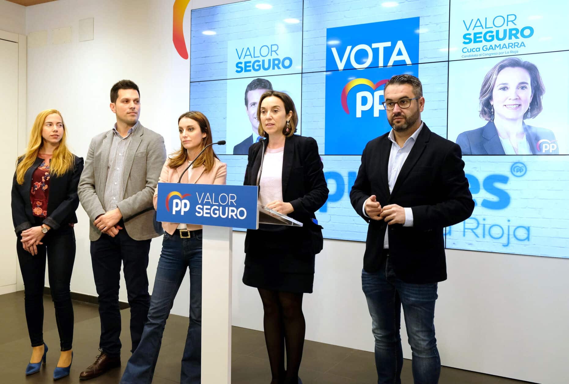 Cuca Gamarra, lider de los populares riojanos.