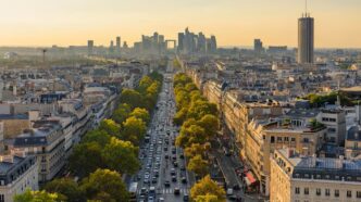 Vista aérea de París