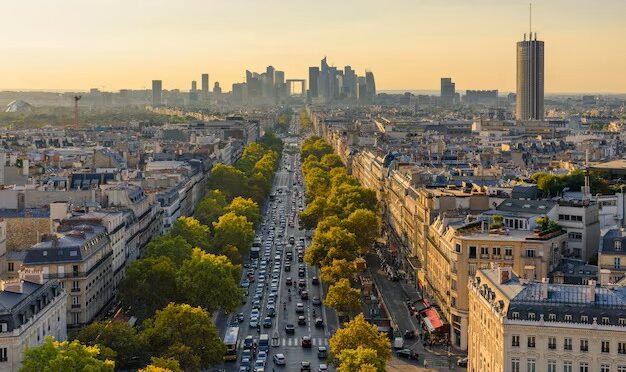 Vista aérea de París