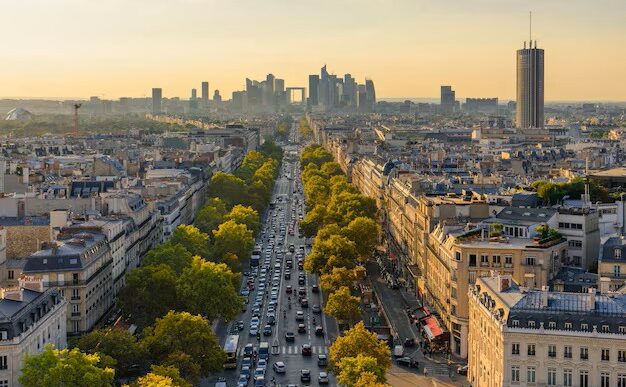 Vista aérea de París