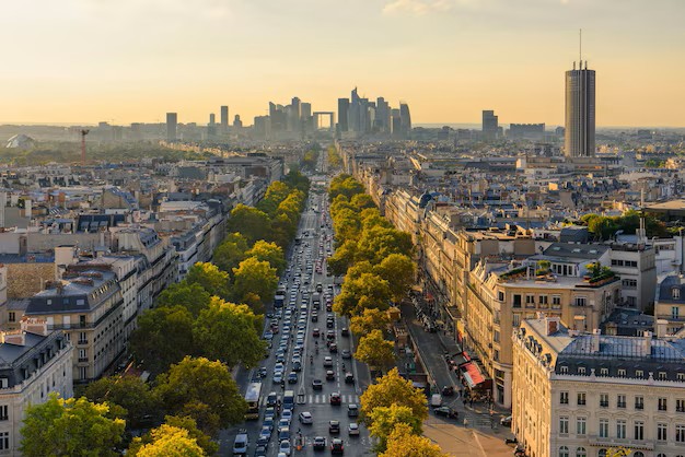 Vista aérea de París