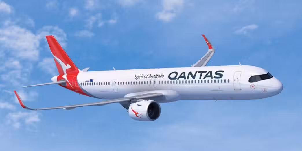 Avión de Qantas