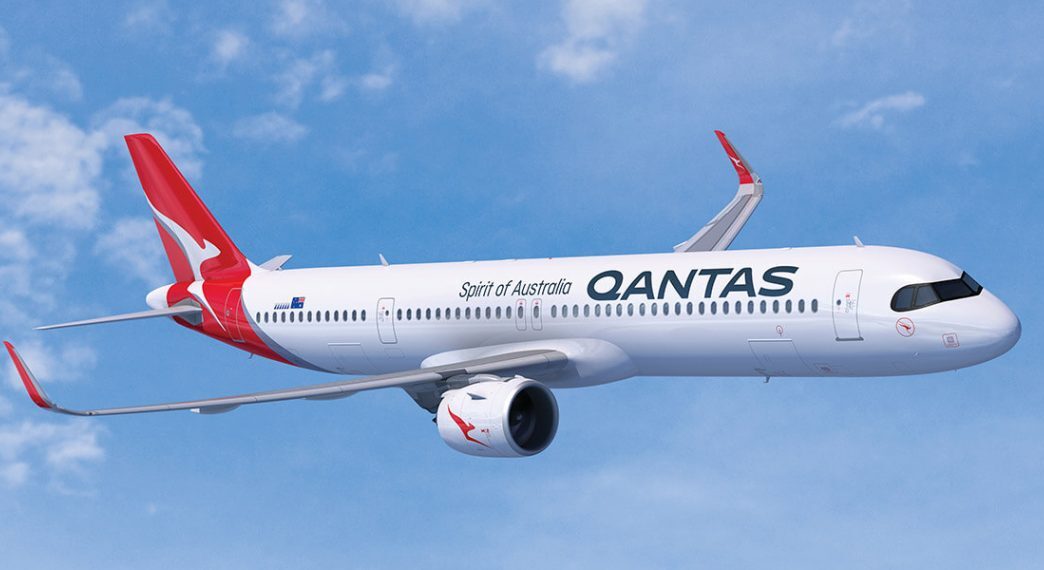 Avión de Qantas