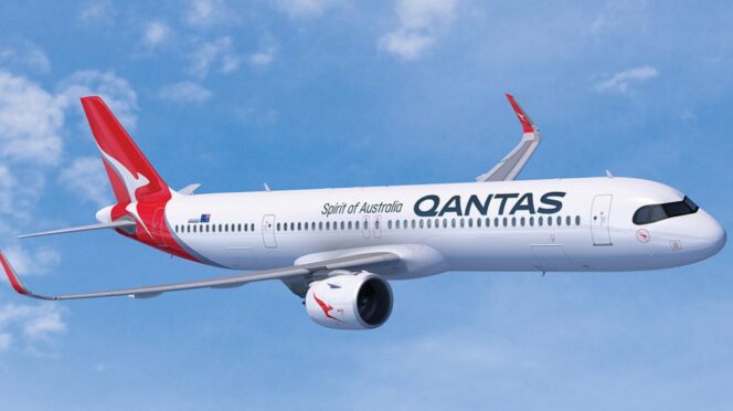 Avión de Qantas