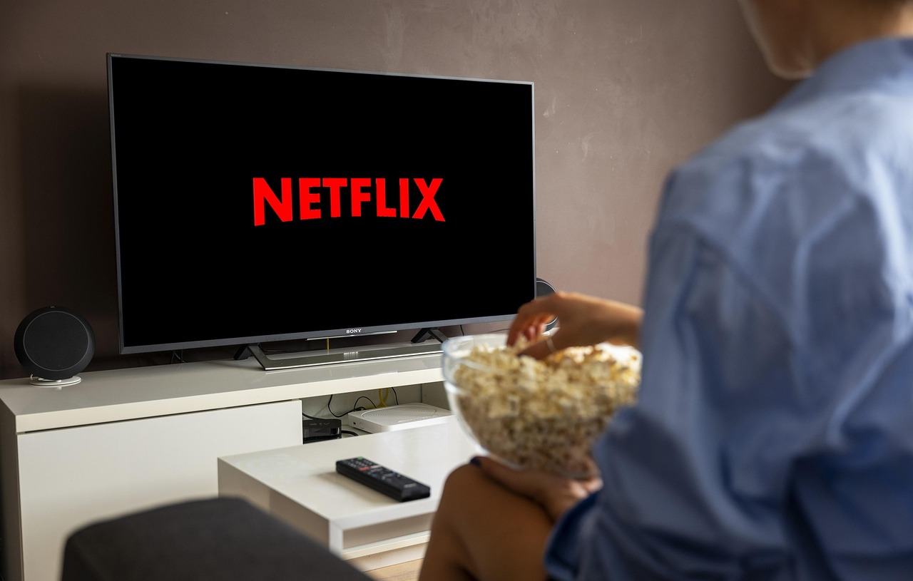 Persona viendo Netflix