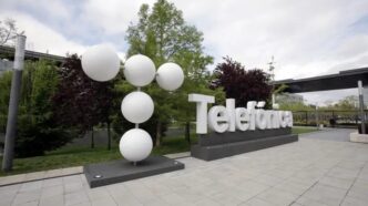 Letrero de Telefónica