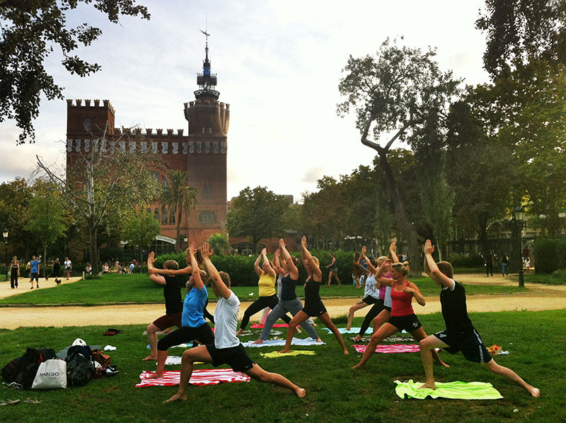 Yoga en Parc de la Ciutadella