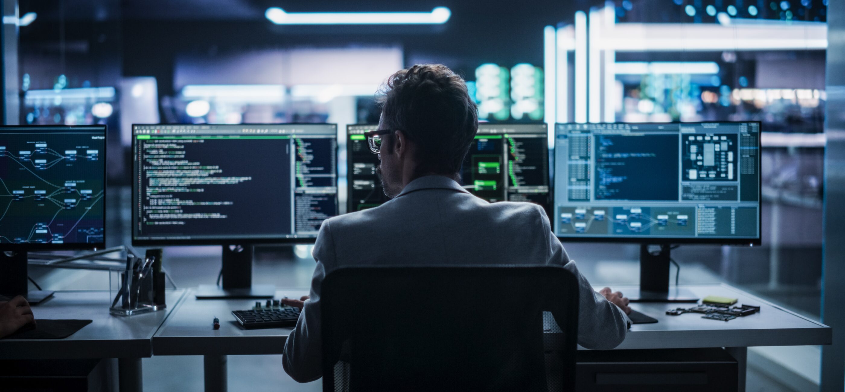 Empleado de ciberseguridad