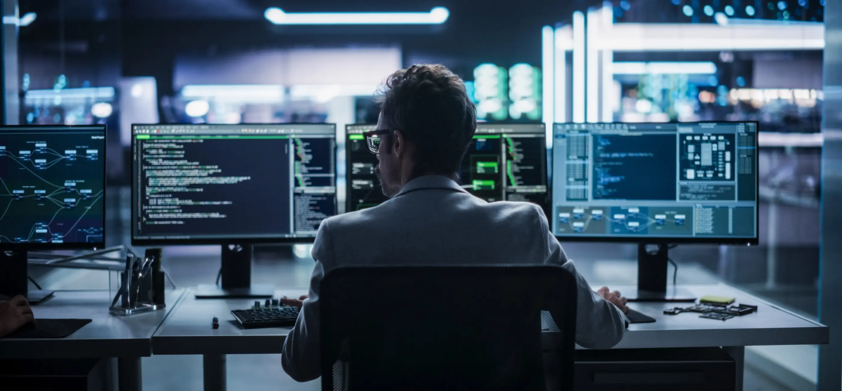 Empleado de ciberseguridad