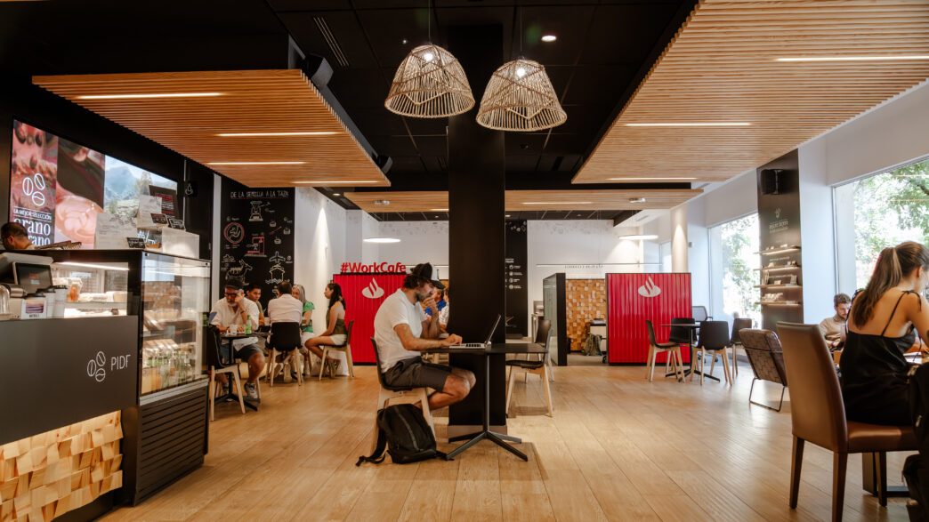 Interior de un Work Café