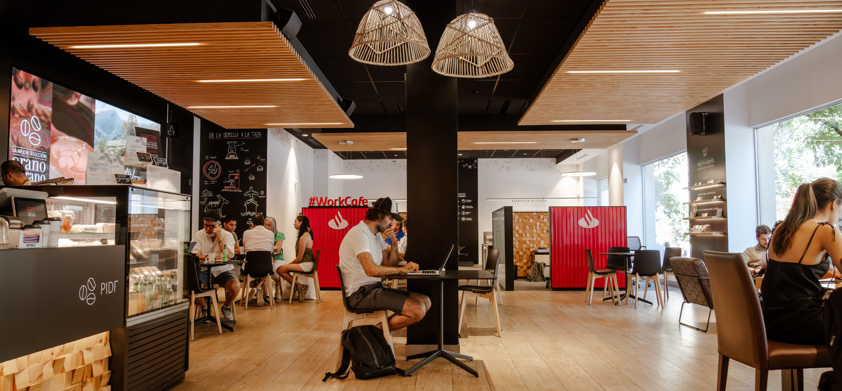 Interior de un Work Café