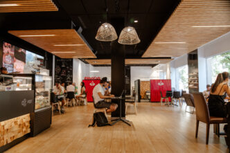 Interior de un Work Café