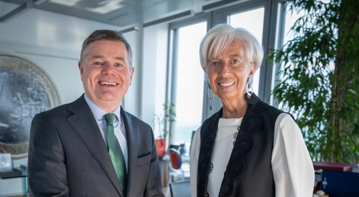 Christine Lagarde y Pascal Donahue