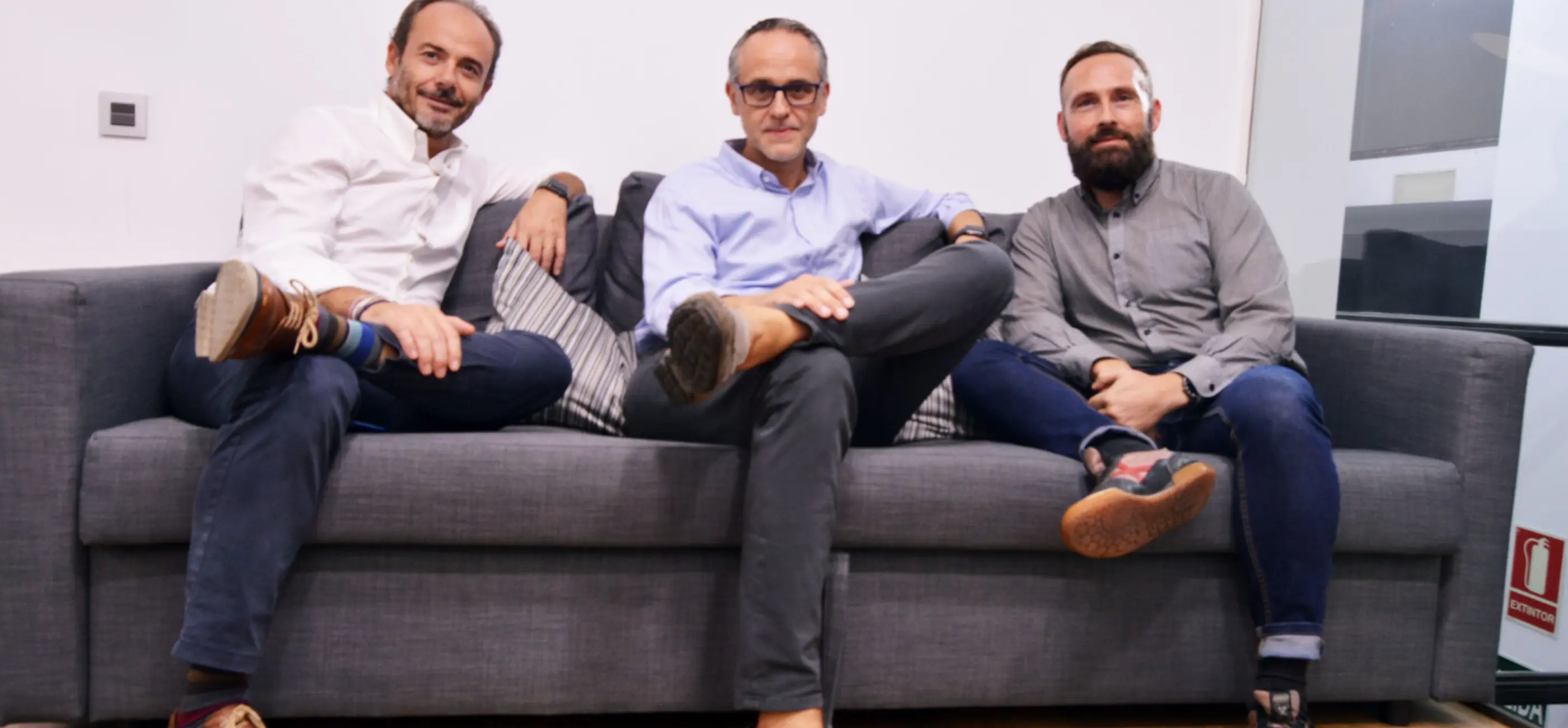 Iván Martínez, Dionís Guzmán y Marc Serra