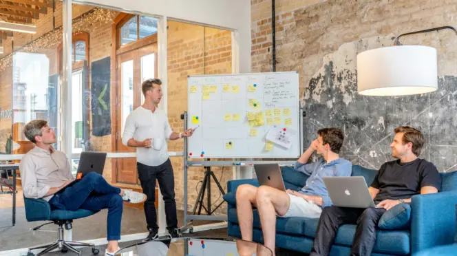 Oficina de una startup