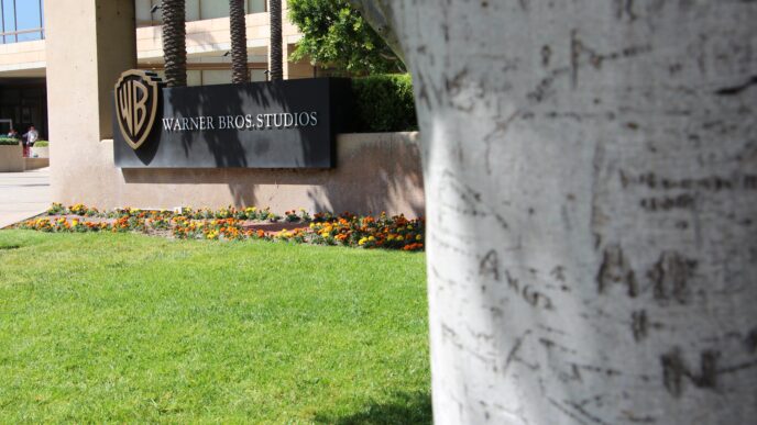 Foto letrero Warner Bros