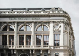 Fachada del Banco Nacional Checo