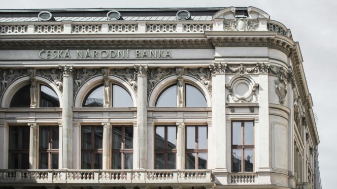Fachada del Banco Nacional Checo