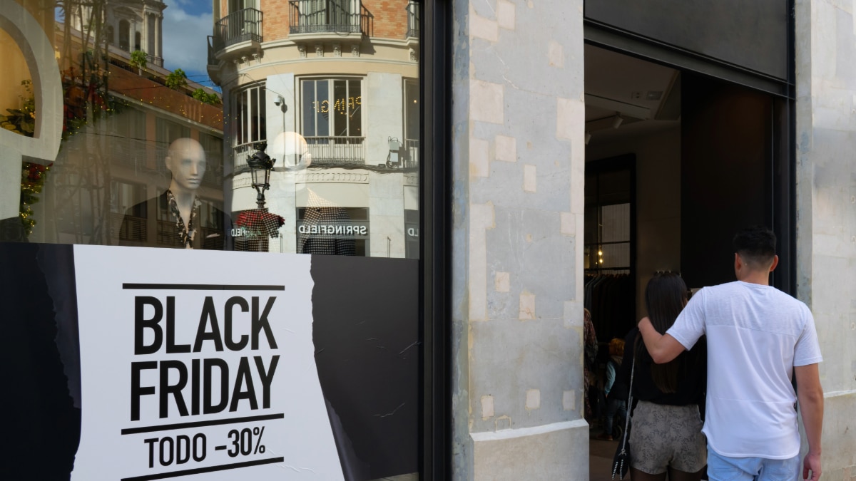 Comercio con ofertas de Black Friday