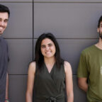 Gerard Pinar, Isabel García Baños y Adrià Roca cofundadores de Bleta