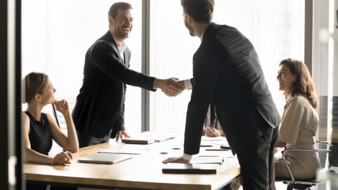 Trabajadores en una oficina