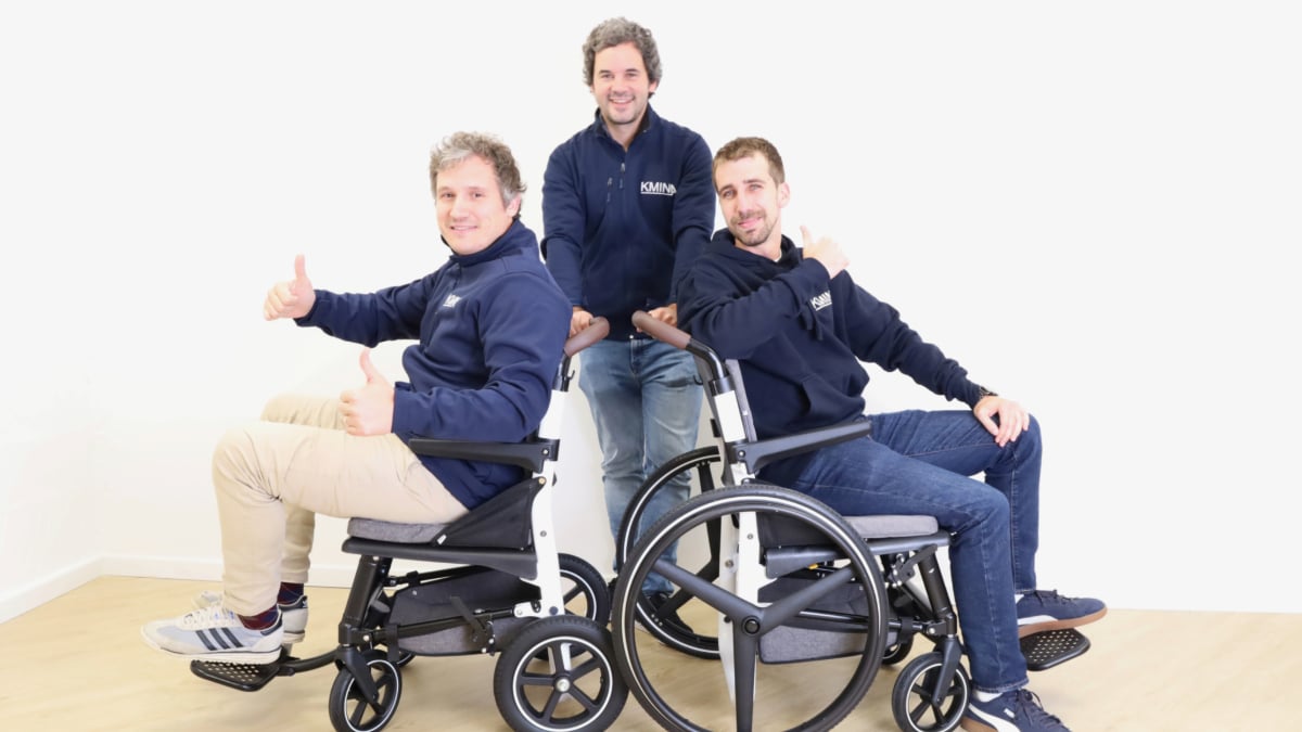 Ignacio Mañero, Alejandro Vañó y Jaime Usabiaga. cofundadores de KMINA