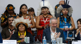 Un momento de un debate durante el COP30