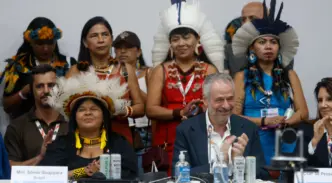 Un momento de un debate durante el COP30