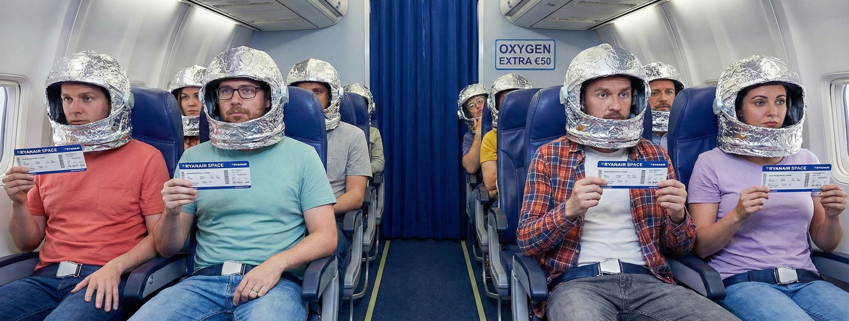 Pasajeros al borde del primer crucero espacial