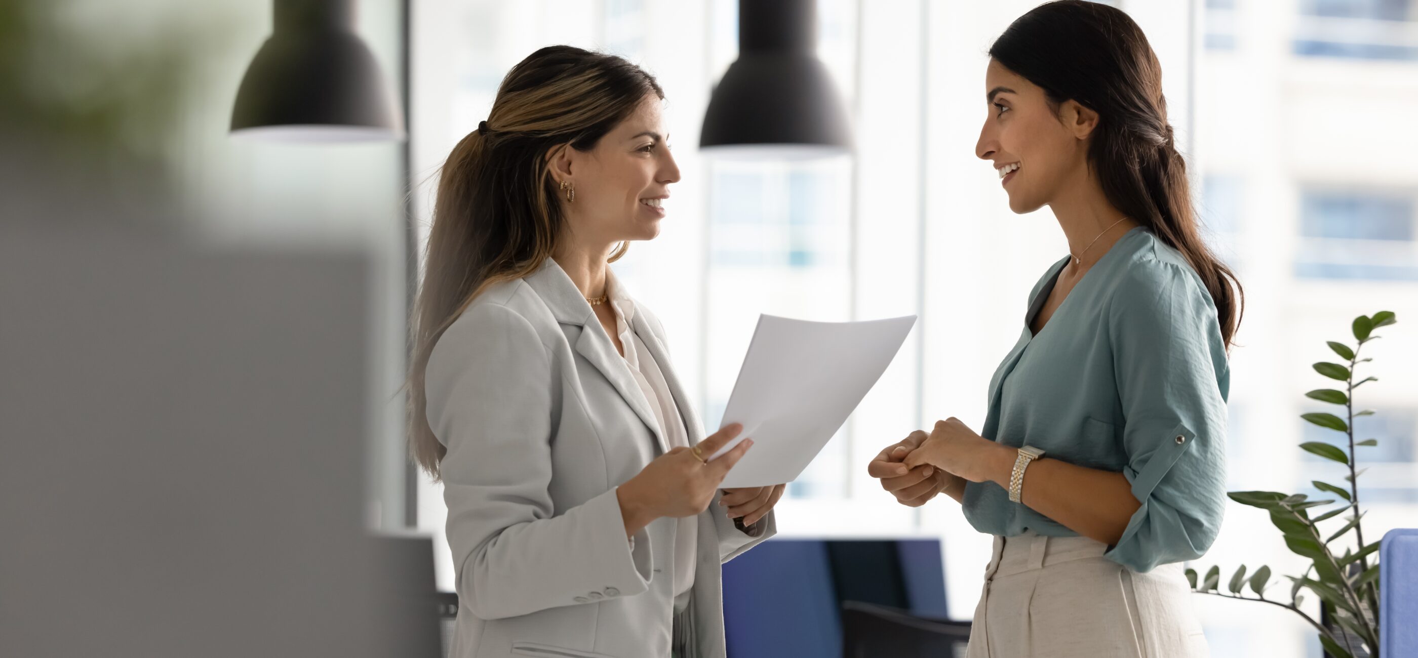 Trabajadoras de una empresa