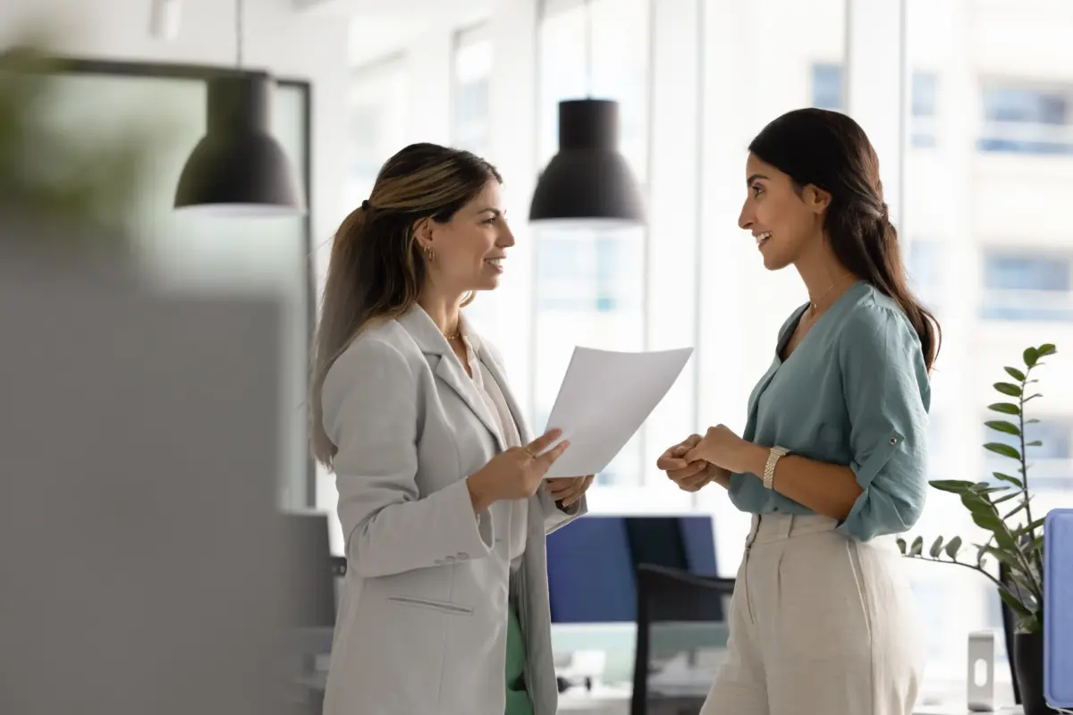 Trabajadoras de una empresa