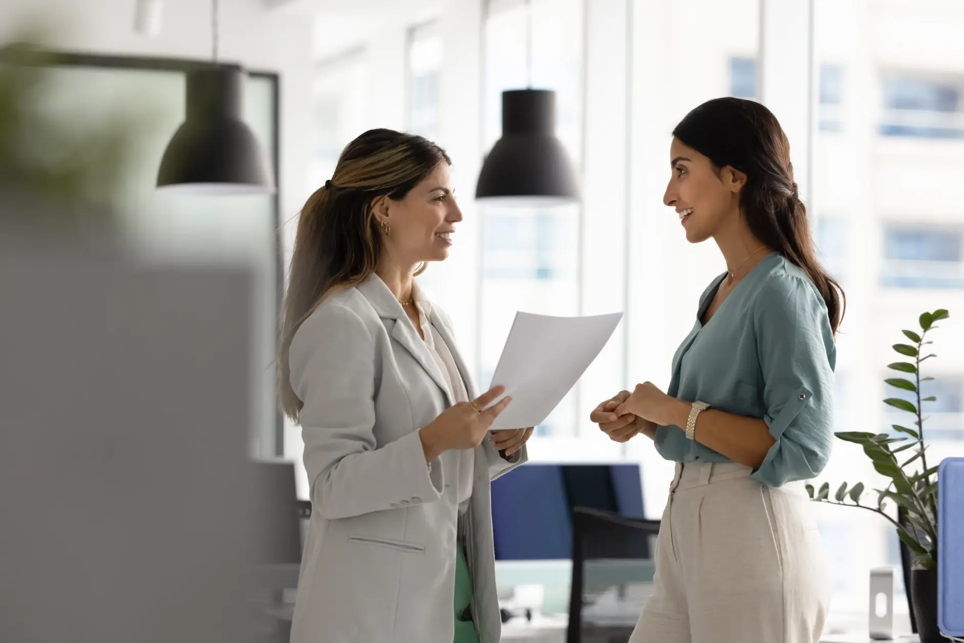 Trabajadoras de una empresa
