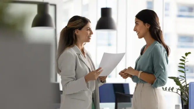 Trabajadoras de una empresa