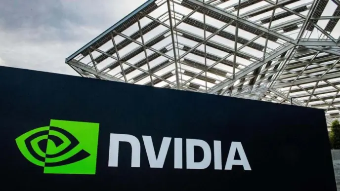Cartel de entrada a Nvidia