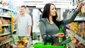 Pareja en Supermercado