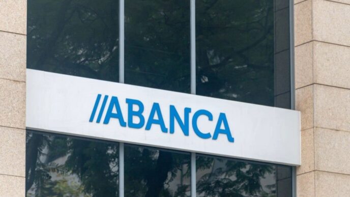 Fachada de oficinas de Abanca