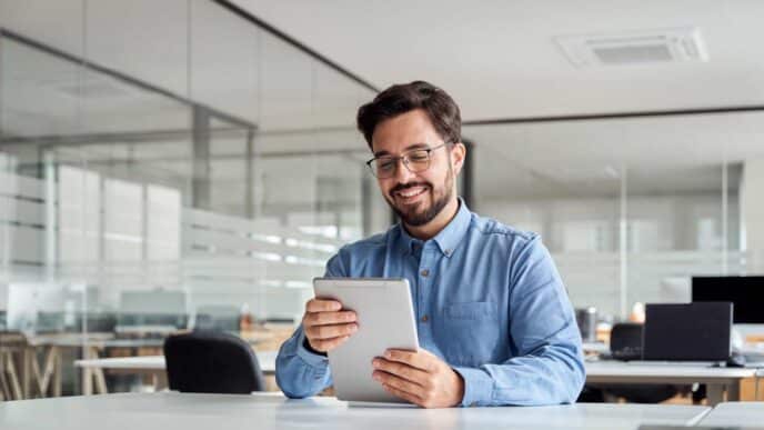 CEO revisando su agenda