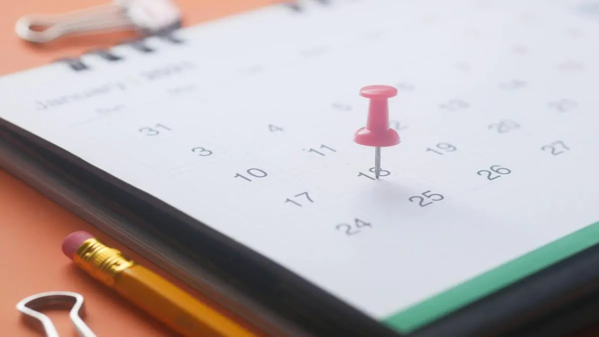 Calendario de enero