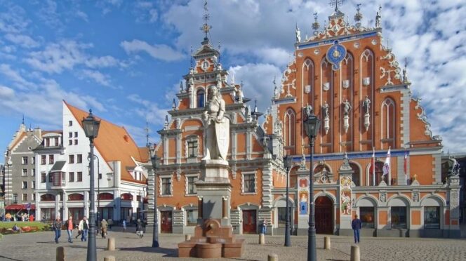 Letonia, Riga y Plaza del ayuntamiento