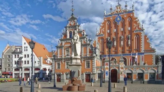 Letonia, Riga y Plaza del ayuntamiento