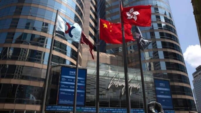 Sede de la Bolsa de valores de Hong Kong, China