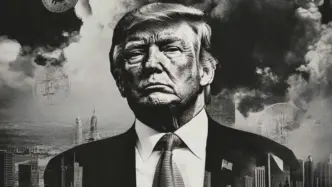 Imagen figurativa de Trump gobernando