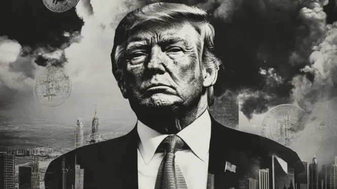 Imagen figurativa de Trump gobernando