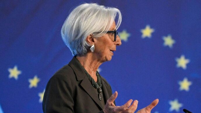 Christine Lagarde, presidenta del BCE