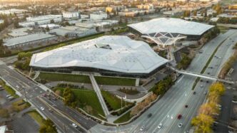 Vista aérea de la sede de Nvidia